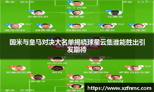 国米与皇马对决大名单揭晓球星云集谁能胜出引发期待